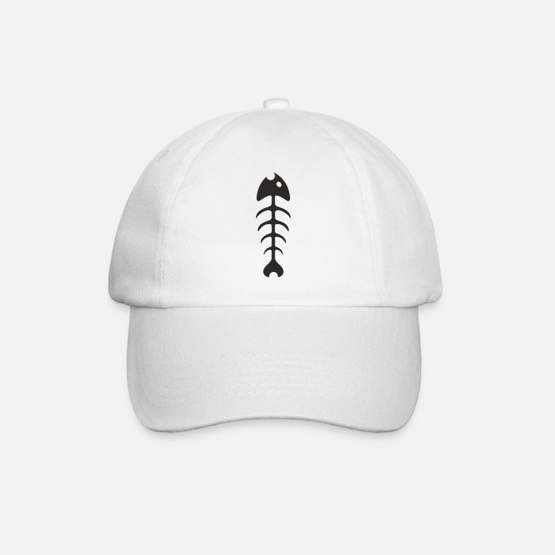 poisson - Casquette classique - blanc/blanc