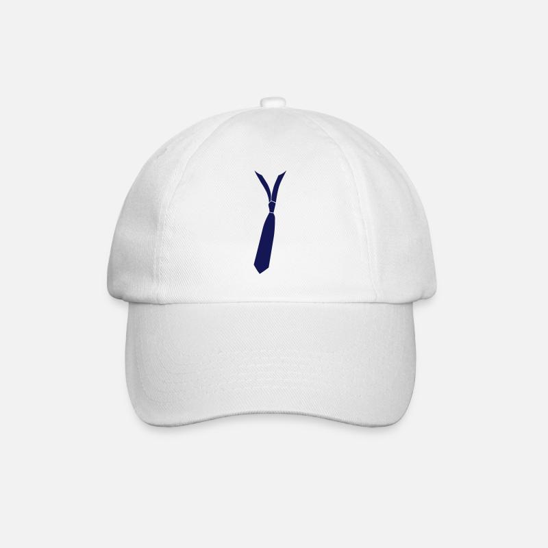 cravate decontratée - Casquette classique - blanc/blanc