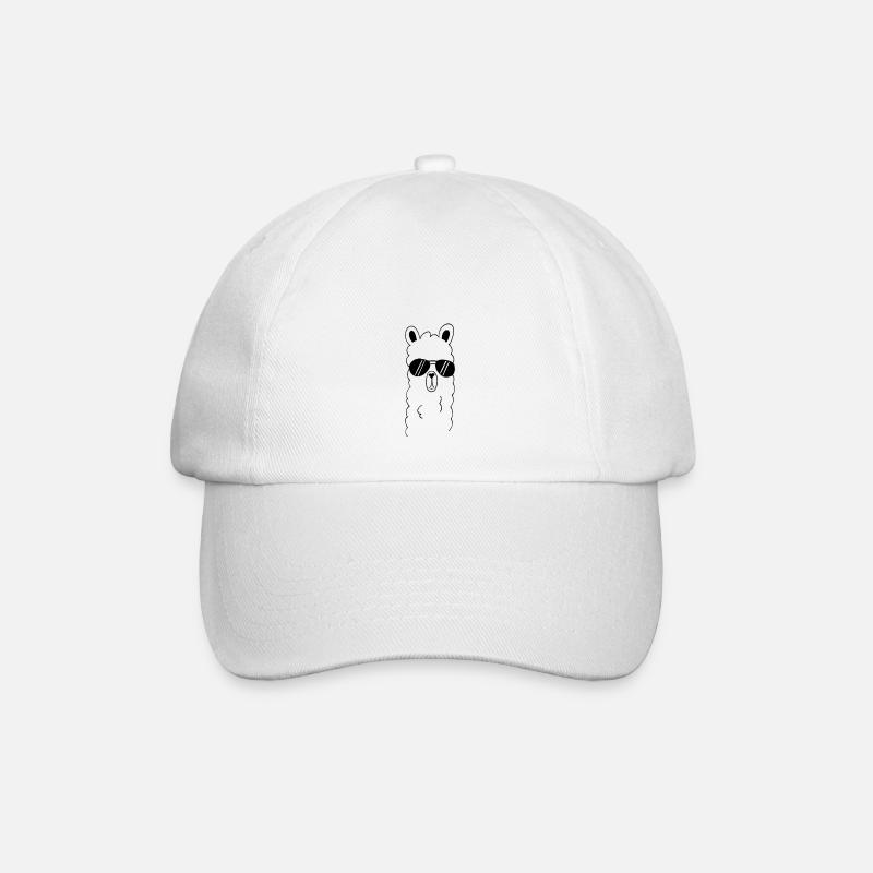 alpaca - Baseball Cap - white/white