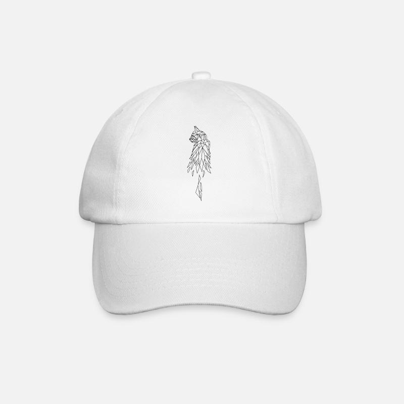 Polygone de chat transparent - Casquette classique - blanc/blanc