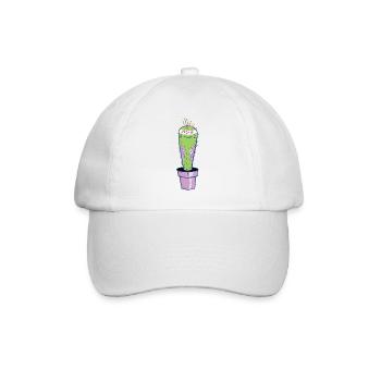 Punk rock kawaii cactus. - Casquette classique - blanc/blanc - Devant