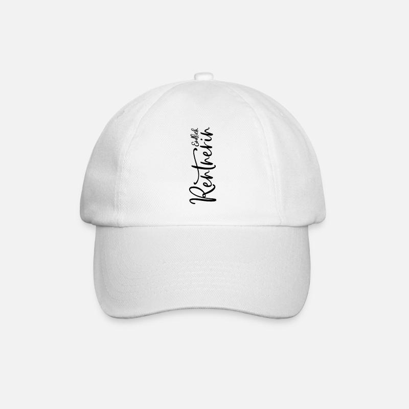 Endlich Rentnerin - Baseballkappe - Weiß/Weiß