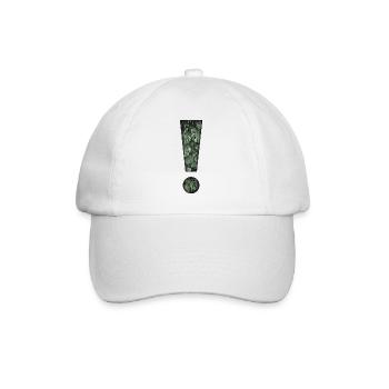 exclamation mark tropical plants jungle - Baseball Cap - white/white - Front