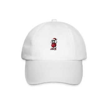 Caniche Chien Noël Cool Noël - Casquette classique - blanc/blanc - Devant