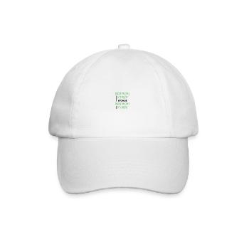 most people eat meat because most people eat meat - Baseball Cap - white/white - Front