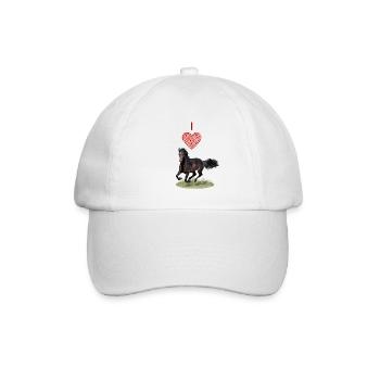 J'adore les chevaux - J'adore les chevaux - Casquette classique - blanc/blanc - Devant