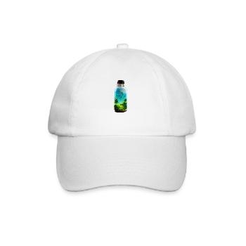 Bouteille avec une forêt - Casquette classique - blanc/blanc - Devant