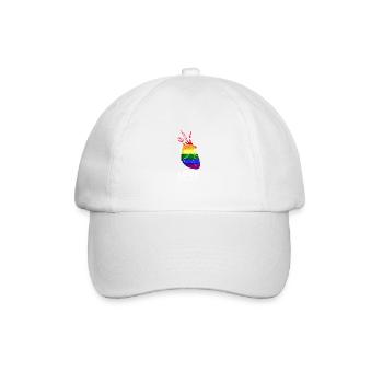 Love wins loving person poison - Baseball Cap - white/white - Front