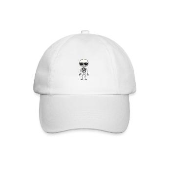 Skeleton Comic Halloween - Baseball Cap - white/white - Front