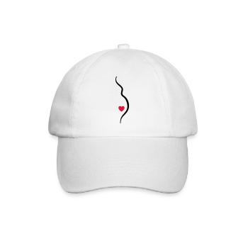 babybauch - Casquette classique - blanc/blanc - Devant