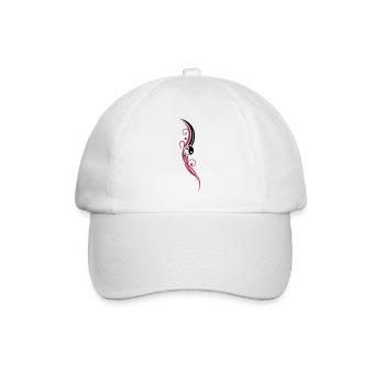 Yin & Yang symbol, Tribal and Tattoo Style. - Baseball Cap - white/white - Front