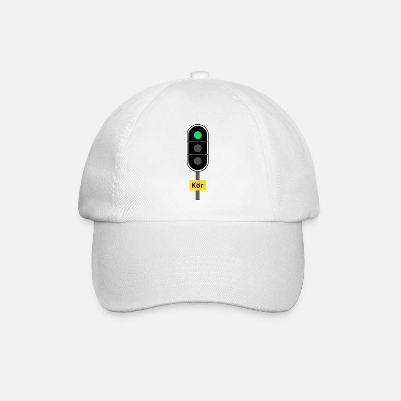 Run - Baseball Cap - white/white