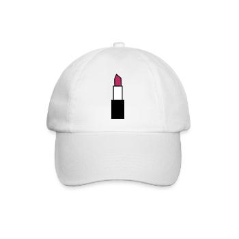 Rouge à lèvres Lèvres - Casquette classique - blanc/blanc - Devant