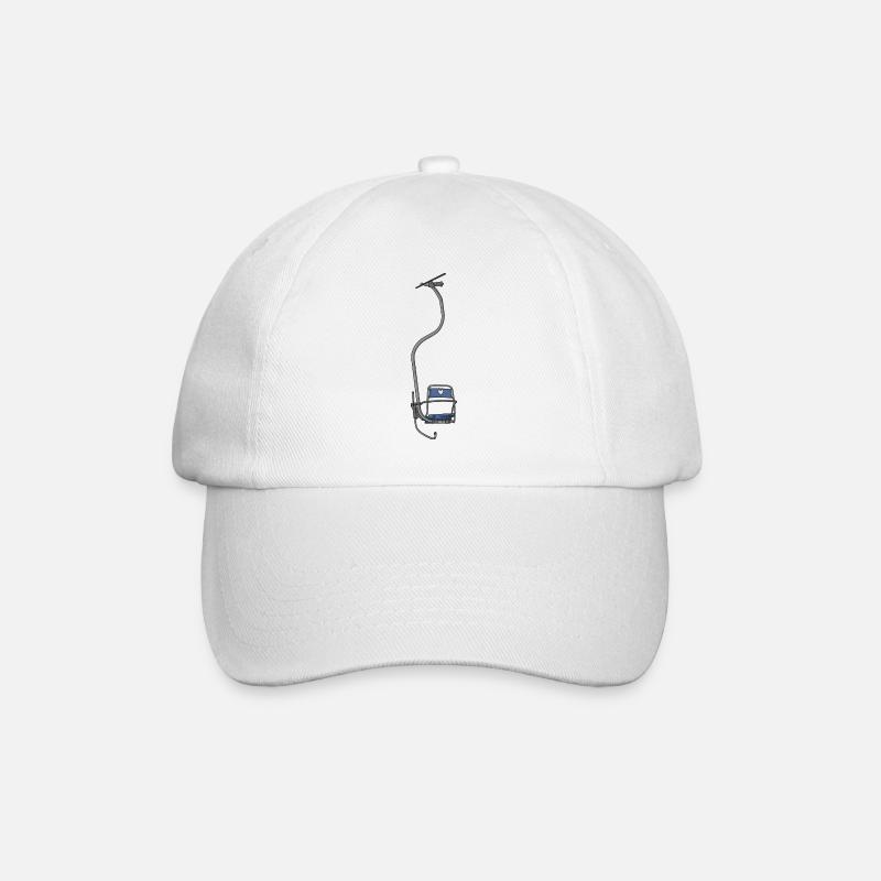 1er-Sessellift - Love Blau - Baseballkappe - Weiß/Weiß
