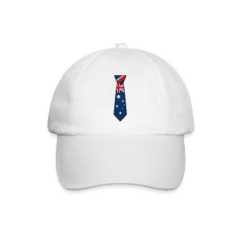 Australia Tie - Baseball Cap - white/white - Front