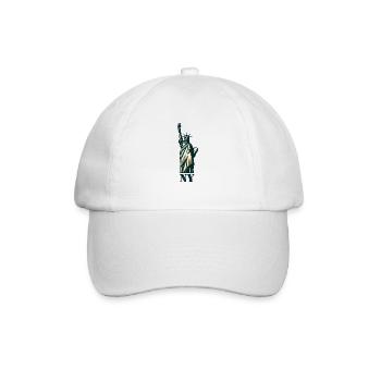 Statue de la Liberté Vintage : icône du patrimoine de New York - Casquette classique - blanc/blanc - Devant