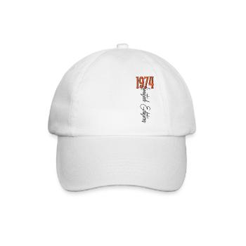 1974 Vintage anniversaire drôles dictons - Casquette classique - blanc/blanc - Devant