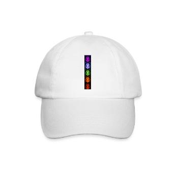 Nightflower Monkeyface - Baseball Cap - white/white - Front