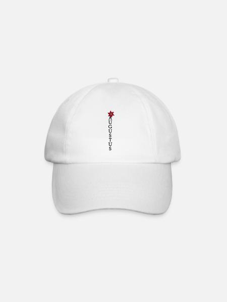 August Vintage Geburtstagsgeschenk - Baseballkappe - Weiß/Weiß
