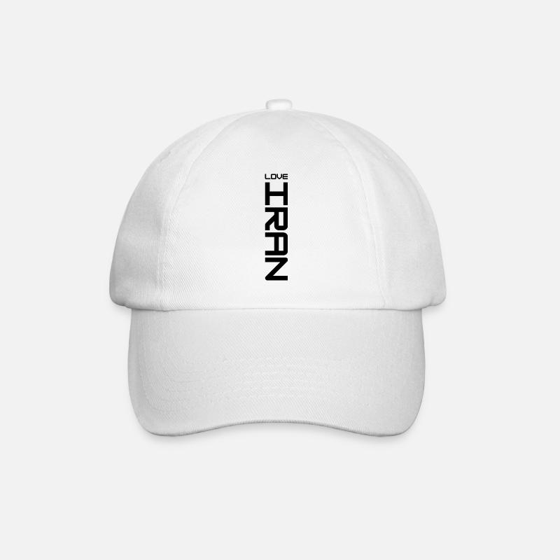 LOVE IRAN - Design persan (iran) - Casquette classique - blanc/blanc