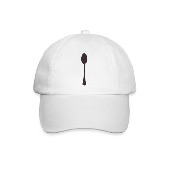 Spoon Cutlery - Baseball Cap - white/white - Front