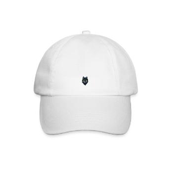 Wolf - Baseballkappe - Weiß/Weiß - Vorne