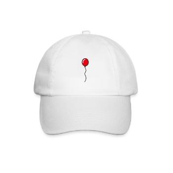 Red Balloon Gift Idea - Baseball Cap - white/white - Front