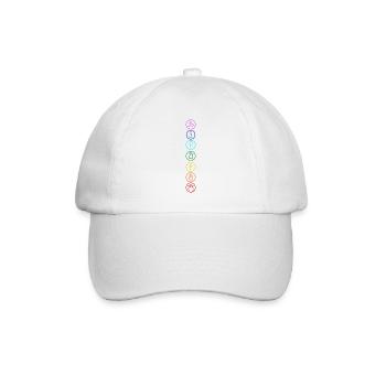 Chakra Om mantra - Baseballkappe - Weiß/Weiß - Vorne