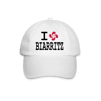 i love biarritz - lauburu - Casquette classique - blanc/blanc - Devant