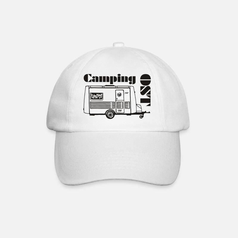 DDR Wohnwagen Intercamp - Baseballkappe - Weiß/Weiß