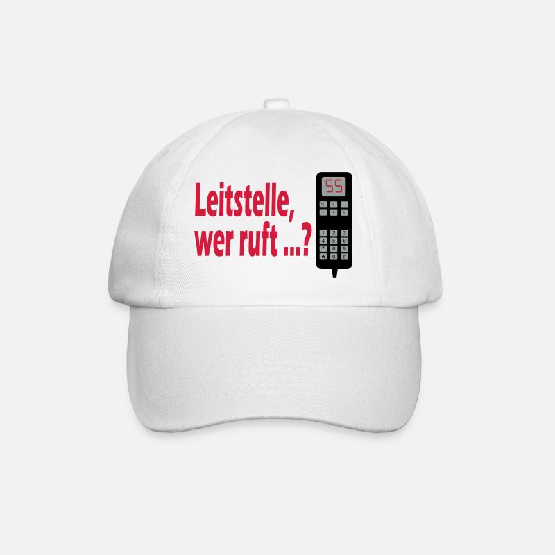 Leitstelle wer ruft? - Baseballkappe - Weiß/Weiß