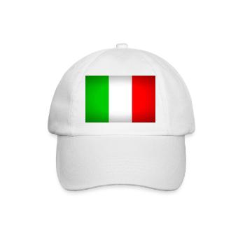 italien - Baseball Cap - white/white - Front