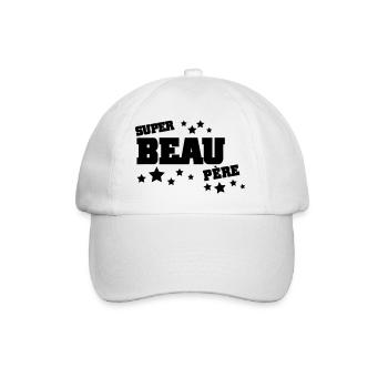 super beau père (v.2) - Casquette classique - blanc/blanc - Devant
