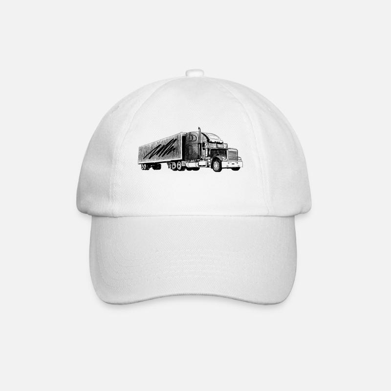 LKW - Baseballkappe - Weiß/Weiß