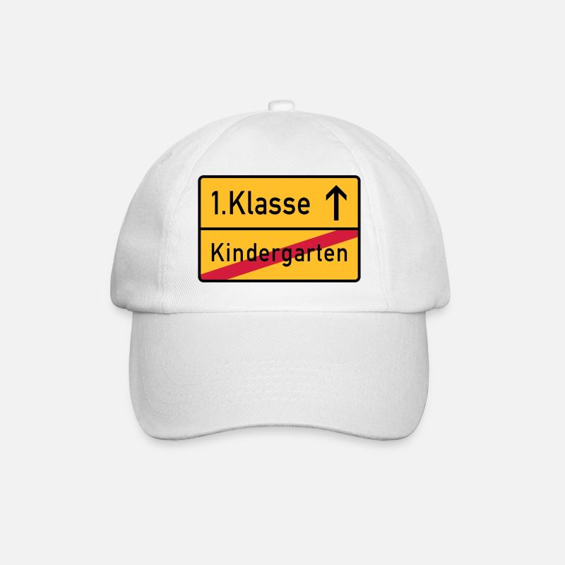 erste klasse - Baseballkappe - Weiß/Weiß