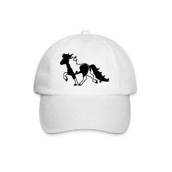 Islandpferd Schecke Reiten Pferde Tölt - Baseballkappe - Weiß/Weiß - Vorne