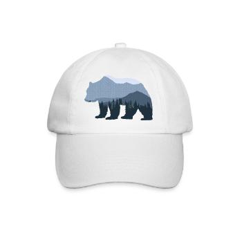 Forest Bear - Baseball Cap - white/white - Front