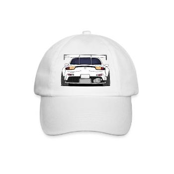 rx7rear white - Baseball Cap - white/white - Front