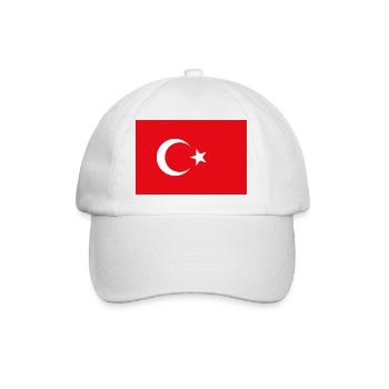 Drapeau national de la Turquie - Casquette classique - blanc/blanc - Devant