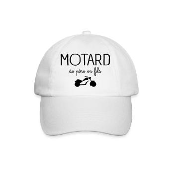 Motard De Père En Fils - Casquette classique - blanc/blanc - Devant