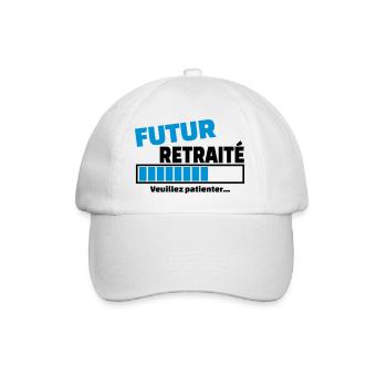 futur retraité - Casquette classique - blanc/blanc - Devant