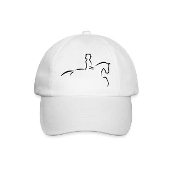 Cheval de dressage - Casquette classique - blanc/blanc - Devant