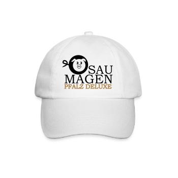 Pfalz Deluxe Saumagen - Baseballkappe - Weiß/Weiß - Vorne