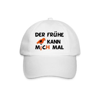 lustiger Spruch - Baseballkappe - Weiß/Weiß - Vorne