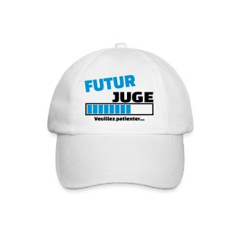 futur juge - Casquette classique - blanc/blanc - Devant