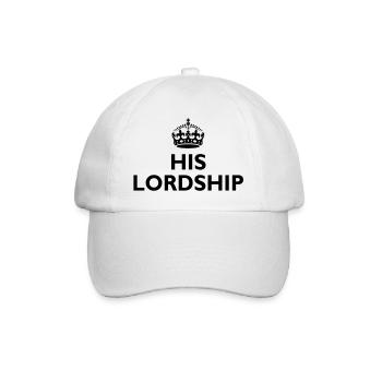 His lordship - Baseball Cap - white/white - Front