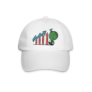investissement d'investissement part l'idée de la croissance des prix - Casquette classique - blanc/blanc - Devant