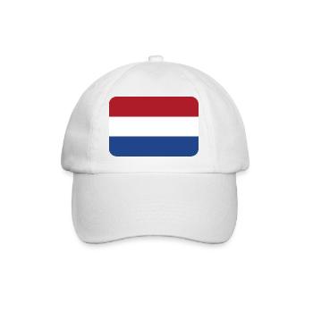 NETHERLANDS FLAG round corner 400 dpi - Casquette classique - blanc/blanc - Devant