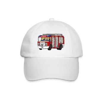 Rüstwagen Feuerwehr - Baseballkappe - Weiß/Weiß - Vorne