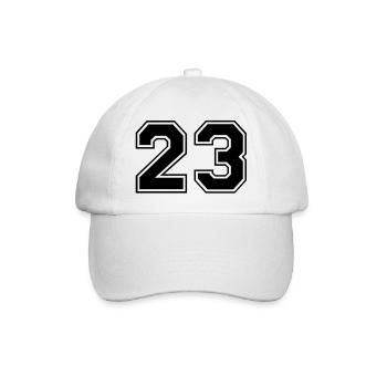 23 - Baseball Cap - white/white - Front